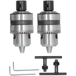 Unbranded 2 Set Heavy Duty Drill Chuck 3 Claw Aluminum Alloy Unbranded 2 Set Heavy Duty Drill Chuck 3 Claw Aluminum Alloy