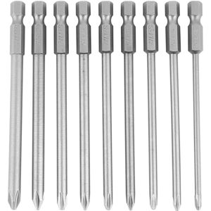 Unbranded 9pcs S2 Steel Cross Head PH1 PH2 Screwdriver Bits Unbranded 9pcs S2 Steel Cross Head PH1 PH2 Screwdriver Bits