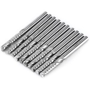 Unbranded 10pcs Tungsten Carbide Spiral End Mills Single Unbranded 10pcs Tungsten Carbide Spiral End Mills Single