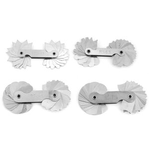 Unbranded 4pcs Stainless Steel Radius Fillet Gauge Measuring Unbranded 4pcs Stainless Steel Radius Fillet Gauge Measuring