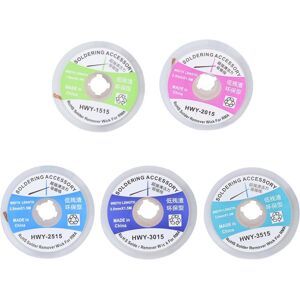 Unbranded 5Pcs Soldering Wick Desoldering Wire Braid Solder Unbranded 5Pcs Soldering Wick Desoldering Wire Braid Solder