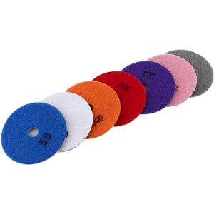 Unbranded 7pcs 100mm Wet Diamond Polishing Pads Disc for Unbranded 7pcs 100mm Wet Diamond Polishing Pads Disc for