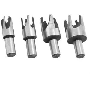 Unbranded 4 Pcs 45# Carbon Steel Tenon Drill Bit Wood Plug Unbranded 4 Pcs 45# Carbon Steel Tenon Drill Bit Wood Plug