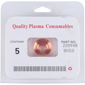 Unbranded 5Pcs Plasma Cuter Cutting Shield Cap Consumables Unbranded 5Pcs Plasma Cuter Cutting Shield Cap Consumables