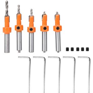 Unbranded 5 pcs Countersink Drill Bit Woodworking Self Unbranded 5 pcs Countersink Drill Bit Woodworking Self