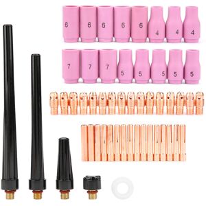 Unbranded 53pcs/set TIG Welding Torch Body Parts Gas Lens Unbranded 53pcs/set TIG Welding Torch Body Parts Gas Lens