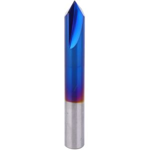 Unbranded 90 Degrees Chamfer End Mill 2 Flute Blue Coating Unbranded 90 Degrees Chamfer End Mill 2 Flute Blue Coating