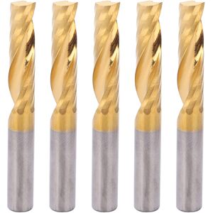 Unbranded 5pcs High Speed Steel Spiral Router Bits Milling Unbranded 5pcs High Speed Steel Spiral Router Bits Milling