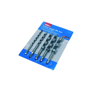 Hilka Tools Auger Bit Set High Speed Steel 5 Piece - Hilka Hilka Tools Auger Bit Set High Speed Steel 5 Piece - Hilka