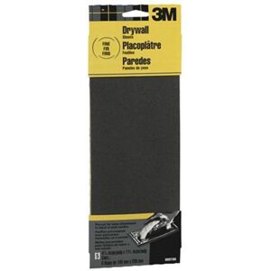 3M Drywall Sanding Sheets 9091NA Fine Grit 4.1875 in x 11.25 in 5-Sheet 3M Drywall Sanding Sheets 9091NA Fine Grit 4.1875 in x 11.25 in 5-Sheet