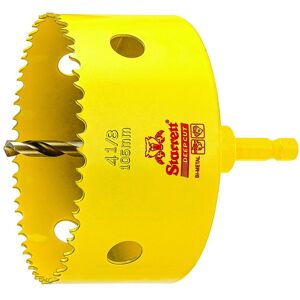 Starrett HSS BI-Metal DEEP Cut Hole Saw with Arbor 4-1/8"""" - 105MM Diameter Starrett HSS BI-Metal DEEP Cut Hole Saw with Arbor 4-1/8"""" - 105MM Diameter