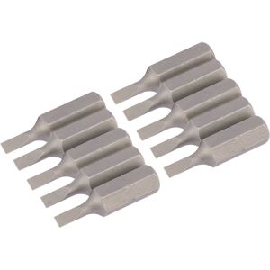 Draper Plain Slot Insert Bit, 3mm, 1/4"" Hex, 25mm Long (Pack of 10) Draper Plain Slot Insert Bit, 3mm, 1/4"" Hex, 25mm Long (Pack of 10)