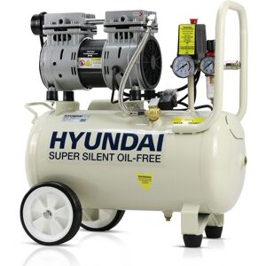 Hyundai 24L Oil-Free Low Noise Air Compressor, 750W / 1hp 5.2CFM 118psi Portable Hyundai 24L Oil-Free Low Noise Air Compressor, 750W / 1hp 5.2CFM 118psi Portable