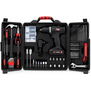 Mylek - 18V Cordless Drill Driver - Li-Ion Battery - Drill Mylek - 18V Cordless Drill Driver - Li-Ion Battery - Drill