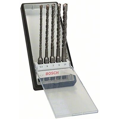 Bosch Carbide Hammer Drill Bit Set SDS-PLUS 5 pcs - Drilling Accessories Bosch Carbide Hammer Drill Bit Set SDS-PLUS 5 pcs - Drilling Accessories