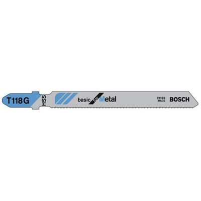Bosch T118G High-Speed Steel Jigsaw Blades - Pack of 5 Bosch T118G High-Speed Steel Jigsaw Blades - Pack of 5