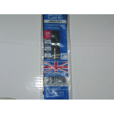 BlueSpot 10 x 150mm (6") UK Manufactured Hacksaw Blades BlueSpot 10 x 150mm (6") UK Manufactured Hacksaw Blades