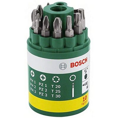 Bosch 2607019452 Screwdriver Set - 10 pcs Bosch 2607019452 Screwdriver Set - 10 pcs