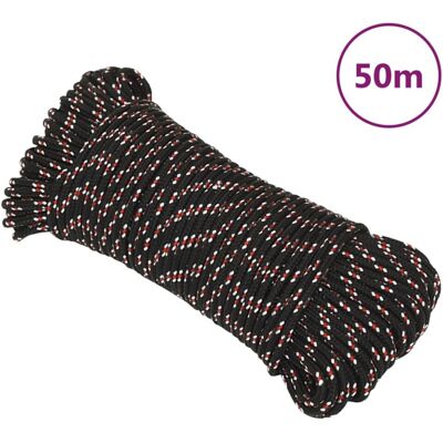 vidaXL Marine Rope Black 3 mm 50 m - marine rope vidaXL Marine Rope Black 3 mm 50 m - marine rope