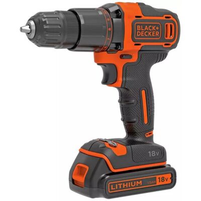 Black & Decker - Cordless Hammer Drill with Battery - 18V - drill Black & Decker - Cordless Hammer Drill with Battery - 18V - drill