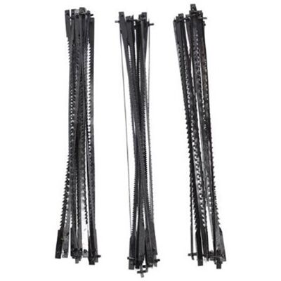 Tlily 36Pcs Scroll Saw Blades 127mm Carbon Steel Fretsaw Blades with Pin 15/18/24 Teet Tlily 36Pcs Scroll Saw Blades 127mm Carbon Steel Fretsaw Blades with Pin 15/18/24 Teet
