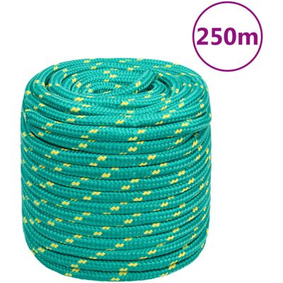 vidaXL 16 mm/ 250 m Green Marine Rope - Marine Rope vidaXL 16 mm/ 250 m Green Marine Rope - Marine Rope