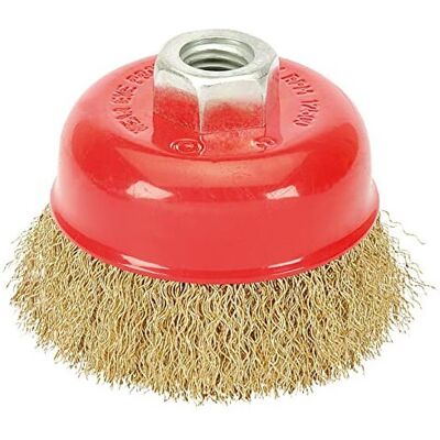 Draper 41444 Wire Cup Brush - Crimped, 80mm, M14 - Wire Tool Draper 41444 Wire Cup Brush - Crimped, 80mm, M14 - Wire Tool