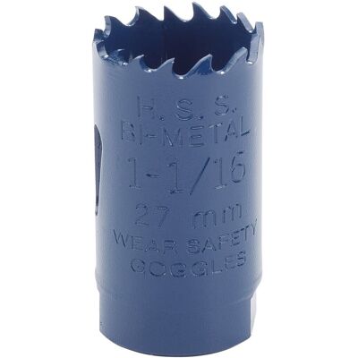 Draper HSS Bi-metal Holesaw Blade, 27mm Draper HSS Bi-metal Holesaw Blade, 27mm
