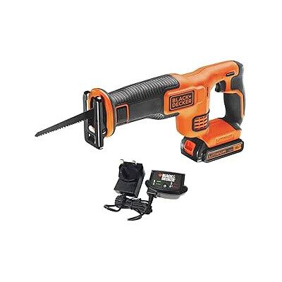 Black & Decker 18V Cordless Reciprocating Saw With Battery & Charger Black & Decker 18V Cordless Reciprocating Saw With Battery & Charger