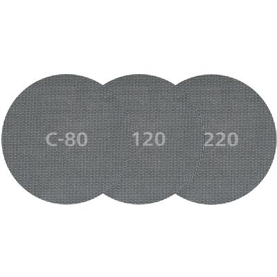 wolfcraft 5 Easy-Fix Sanding Pads for Plasterboard, Ø 225 mm, grain 80 I 5617000 wolfcraft 5 Easy-Fix Sanding Pads for Plasterboard, Ø 225 mm, grain 80 I 5617000