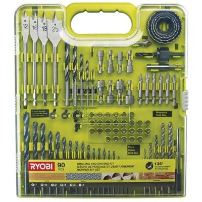 Ryobi RAKDD90 90-piece Drill & Screwdriver Set - Professional & Home Use Ryobi RAKDD90 90-piece Drill & Screwdriver Set - Professional & Home Use