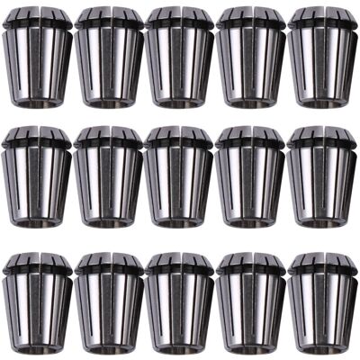 Kopinma 15Pcs ER25 Collet Tool Precision Spring Set from 2mm to 16mm CNC Chuck For Milli Kopinma 15Pcs ER25 Collet Tool Precision Spring Set from 2mm to 16mm CNC Chuck For Milli