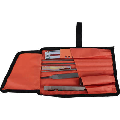 Bez marki 10 Piece Chain Saws Sharpening File Kit, for Sharpening Saw Chains Bez marki 10 Piece Chain Saws Sharpening File Kit, for Sharpening Saw Chains
