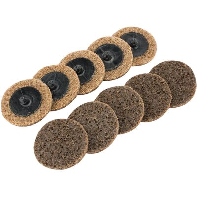 Draper Polycarbide Abrasive Pads - Coarse - 50mm - Pack of 10 Draper Polycarbide Abrasive Pads - Coarse - 50mm - Pack of 10