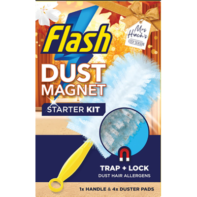 Mrs Hinch Cosy Season Flash Dust Magnet Starter Kit Dust Magnet Duster & Refills Mrs Hinch Cosy Season Flash Dust Magnet Starter Kit Dust Magnet Duster & Refills