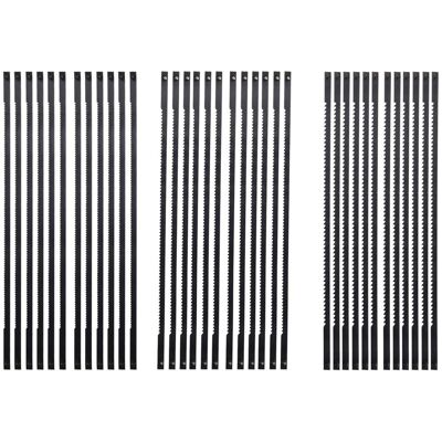 Unbranded 36Pcs Scroll Saw Blades 127mm Carbon Steel Fretsaw Blades with Pin 15/18/24 Tee Unbranded 36Pcs Scroll Saw Blades 127mm Carbon Steel Fretsaw Blades with Pin 15/18/24 Tee
