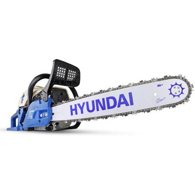 Hyundai HYC6220 62cc Petrol Chainsaw 20 Inch Cutting Bar Includes 2 Chains, Chai Hyundai HYC6220 62cc Petrol Chainsaw 20 Inch Cutting Bar Includes 2 Chains, Chai
