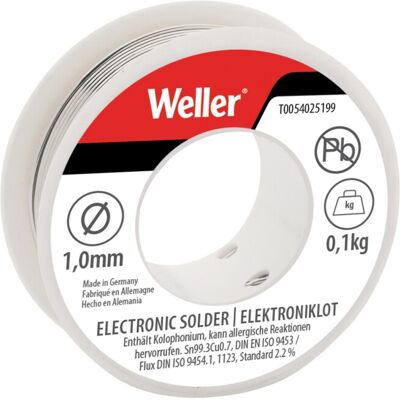 Weller El99/1-100 Lead-free Solder 1.0mm 100g Weller El99/1-100 Lead-free Solder 1.0mm 100g