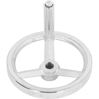 Unbranded 160mm Lathe Handwheel 16mm Bore Chrome Unbranded 160mm Lathe Handwheel 16mm Bore Chrome
