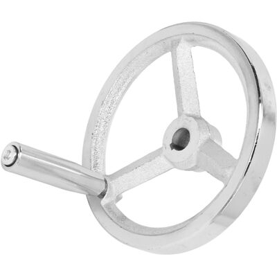Unbranded 160mm Chrome Plated Handwheel 16mm Bore Lathe Unbranded 160mm Chrome Plated Handwheel 16mm Bore Lathe