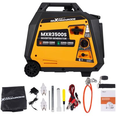 maXpeedingrods 3500W Dual-Fuel Petrol/LPG Portable Inverter Generator +E-Start maXpeedingrods 3500W Dual-Fuel Petrol/LPG Portable Inverter Generator +E-Start
