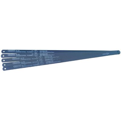 Draper 300mm 5 Piece Hacksaw Blades Carbon Steel Saw Accessories 18 TPI to 2 Draper 300mm 5 Piece Hacksaw Blades Carbon Steel Saw Accessories 18 TPI to 2