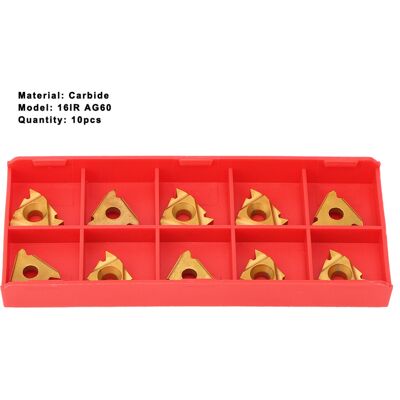 Unbranded 16IR AG60 Carbide Inserts 10Pcs Lathe Unbranded 16IR AG60 Carbide Inserts 10Pcs Lathe