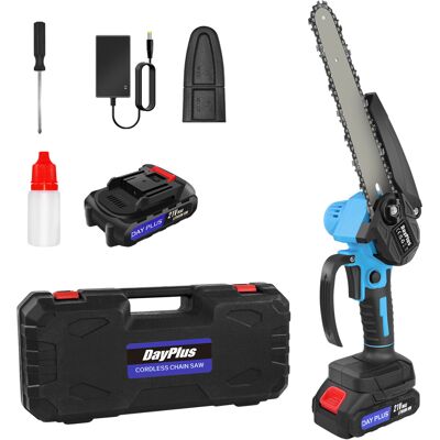 YouseaHome (2x4.0Ah Batteries) 8inch Chainsaw Brushless Cordless Chain Saw Cutting Tools fo YouseaHome (2x4.0Ah Batteries) 8inch Chainsaw Brushless Cordless Chain Saw Cutting Tools fo