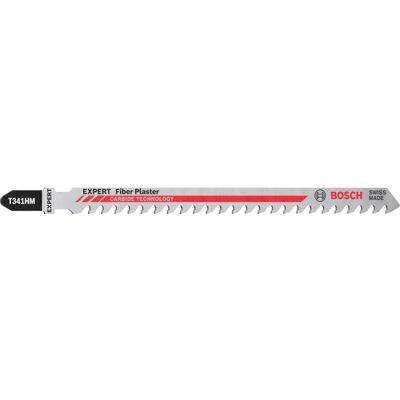 Bosch Professional 3x Expert ‘Fiber Plaster’ T 341 HM Jigsaw Blade (for Fibre ce Bosch Professional 3x Expert ‘Fiber Plaster’ T 341 HM Jigsaw Blade (for Fibre ce