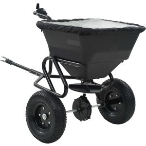 vidaXL Tow Behind Salt Spreader PVC and Steel 125x74x79cm 45L Lawn Fertiliser vidaXL Tow Behind Salt Spreader PVC and Steel 125x74x79cm 45L Lawn Fertiliser