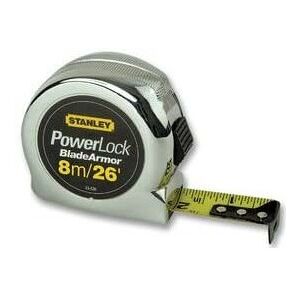 Stanley Powerlock Tape with Blade Armor, 8m/26ft Stanley Powerlock Tape with Blade Armor, 8m/26ft