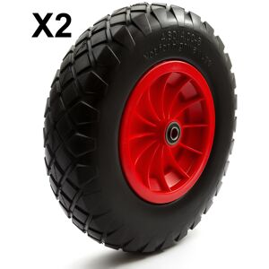 PetrolScooter 2 x PU 16'' 4.80-8 4.00-8 Tyre 8'' Wheel Puncture Proof & Solid Wheelbarrow Cart PetrolScooter 2 x PU 16'' 4.80-8 4.00-8 Tyre 8'' Wheel Puncture Proof & Solid Wheelbarrow Cart