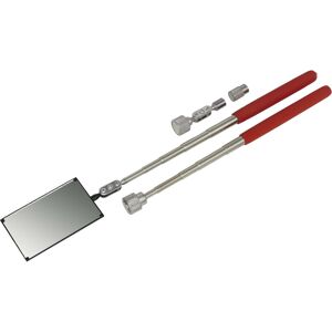 Loops 4 Piece Magnetic Pick Up & Inspection Tool Kit - Adjustable Mirror & Magnets Loops 4 Piece Magnetic Pick Up & Inspection Tool Kit - Adjustable Mirror & Magnets