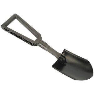Loops 590mm Folding Shovel - Powder Coated Carbon Steel Head - Corrosion Resistant Loops 590mm Folding Shovel - Powder Coated Carbon Steel Head - Corrosion Resistant